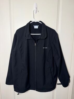 Columbia Black Soft Shell Jacket, Plus Size 2X